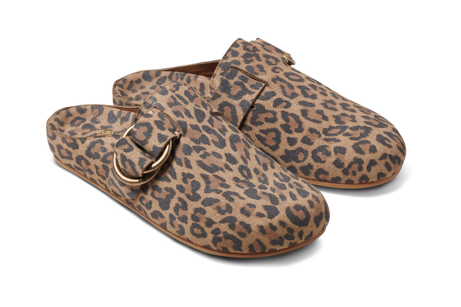 Leopard mules on sale