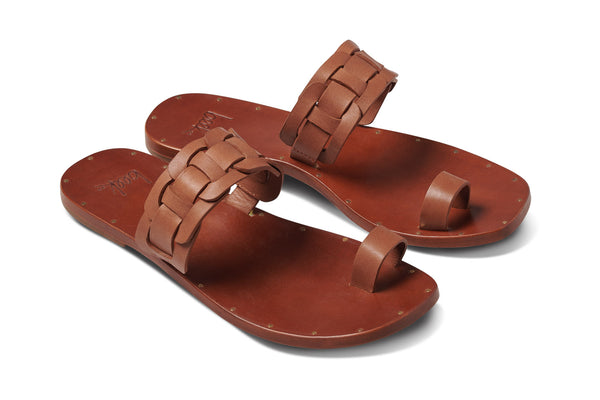 Fashion sandales cognac