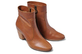 Catbird leather boot in cognac - product angle shot