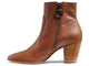 Catbird leather boot in cognac - product inside side shot