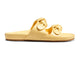 Coquette leather slide sandal in glow - product outer side shot