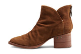 Eagle suede boots in chestnut - side shot