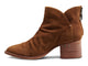 Eagle suede boots in chestnut - side shot