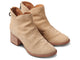 Eagle suede heeled boot in stone - angle shot