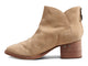 Eagle suede heeled boot in stone - side shot