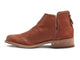 Falcon leather booties in cognac - side shot