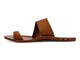 Finch leather toe-ring sandal in tan - product side shot