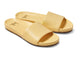 Gallito leather slide sandal in glow - product angle shot