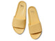 Gallito leather slide sandal in glow - product top shot