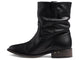 Grouse slouchy leather boot in black - product side shot