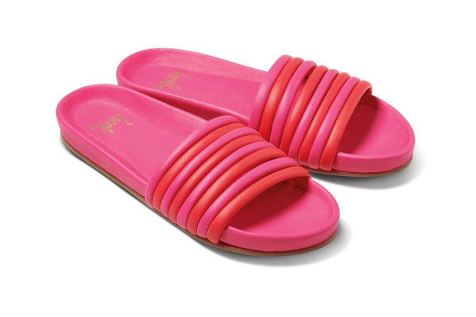 Womens red hot sale slides