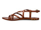 Linnet leather toe-ring sandal in tan - product side shot