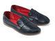 Moorhen leather loafer in black - product angle shot