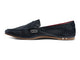 Moorhen leather loafer in black - product side shot