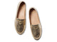 Moorhen leather loafers in gold - product top shot