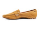 Moorhen leather loafer in honey - side shot