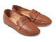 Moorhen leather loafer in tan - angle shot