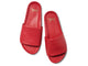 Pelican leather platform slide sandals in lipstick - product top shot