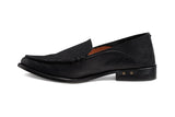 Pepper leather loafer in black - product side shot