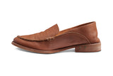 Pepper leather loafer in cognac - product side shot