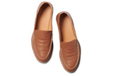 Pepper leather loafer in cognac - product top shot