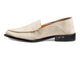 Pepper leather loafer in eggshell - product side shot