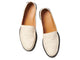 Pepper leather loafer in eggshell - product top shot