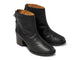 Pheasant leather boot in black - product angle shot