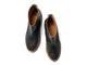 Pheasant leather boots in black/tan - product top shot