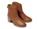 Pheasant leather boots in cognac - product angle shot