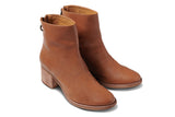 Pheasant leather boots in cognac - product angle shot