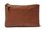 Leather pouch in tan - product shot