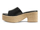 Prinia Jute platform heel in black - product side shot