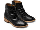 Quail leather boots in black - product angle shot