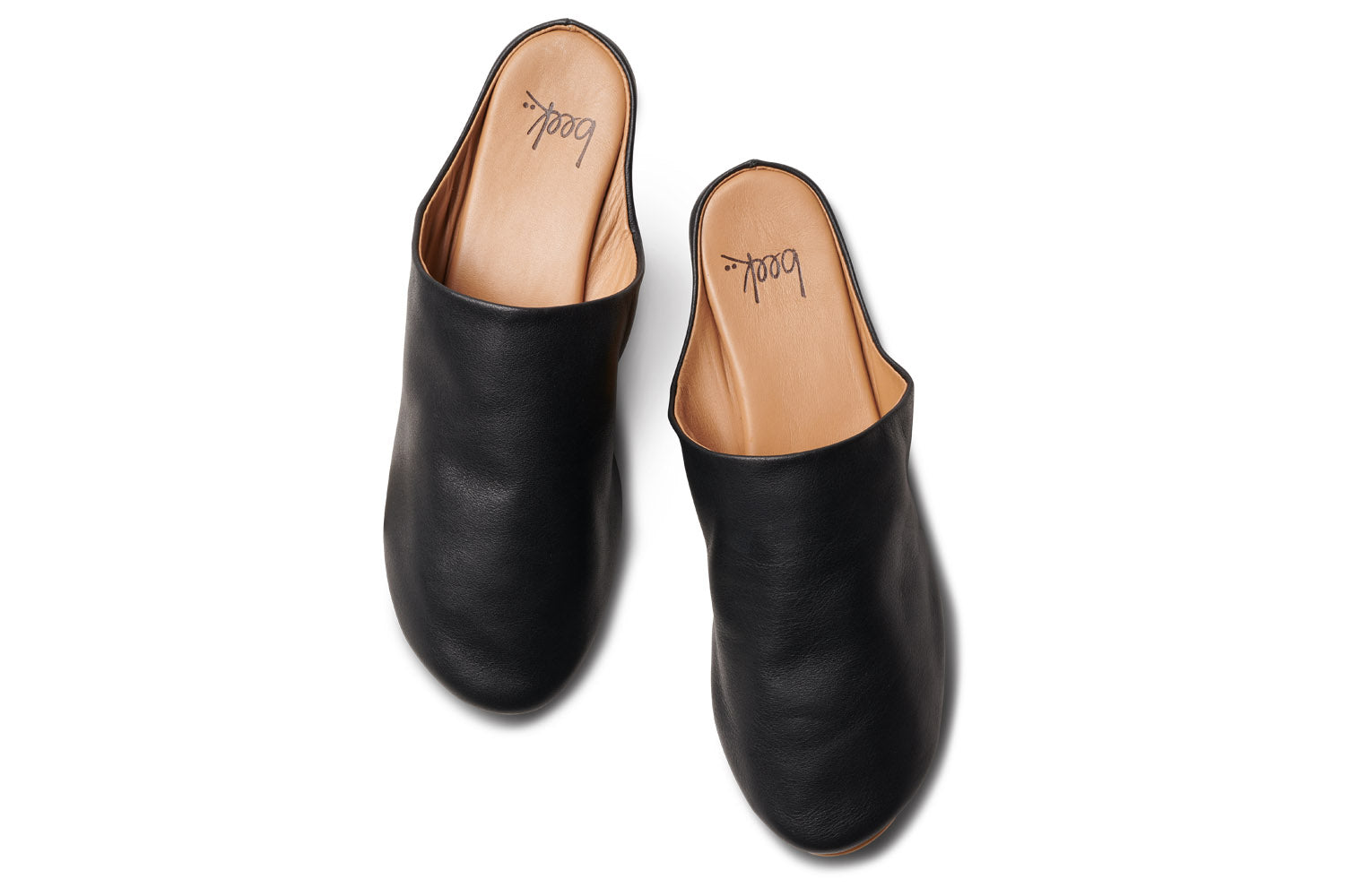 SANDERLING Black Leather Mules | beek