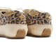 Sandpiper sneakers in leopard - product back detail shot with gold logo