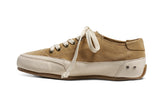 Sandpiper suede sneakers in stone - product side shot