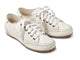 Sandpiper leather sneakers in white - product angle shot