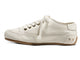 Sandpiper leather sneakers in white - product side shot