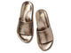 Starling leather slide sandal in bronze - product top shot