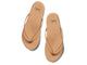 Sunbeam leather flip flop sandal in beach - top shot