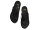 Sunbeam leather flip flop sandal in black - top shot