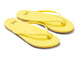 Sunbeam leather flip flop sandal in citrus - angle shot