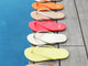 Sunbeam leather flip flop sandals in beach, citrus, platinum, cherry, silver/beach, tangelo, vanilla