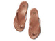 Sunbeam leather flip flop sandal in rose gold - top shot