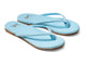 Sunbeam leather flip flop sandals in sky - product angle shot