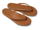 Sunbeam leather flip flop sandal in tan - angle shot