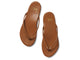 Sunbeam leather flip flop sandal in tan - top shot