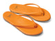 Sunbeam leather flip flop sandal in tangelo - angle shot