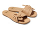 Sweetbird leather slide sandal in beach - product angle shot